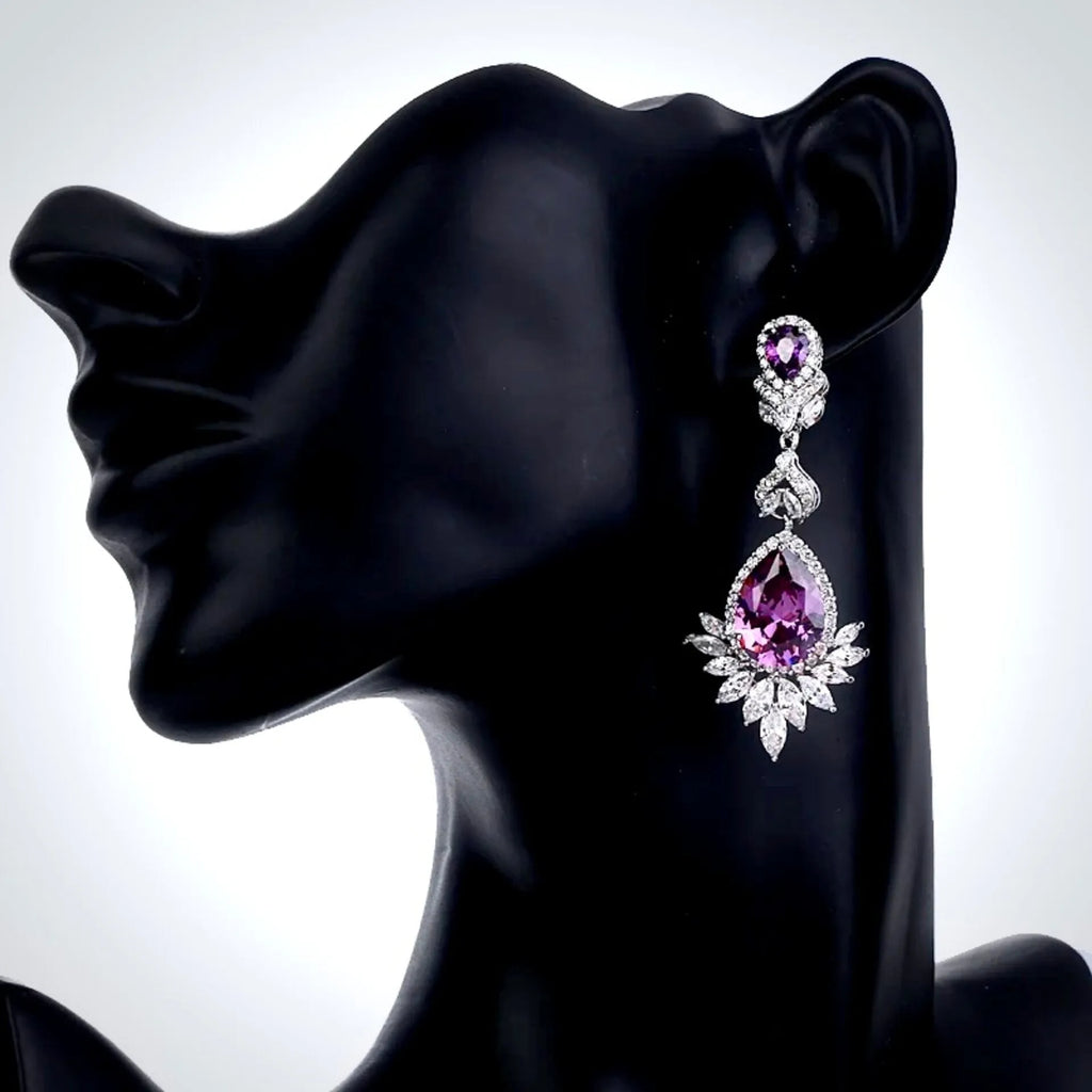 Wedding Jewelry - Cubic Zirconia Bridal Earrings - More Colors