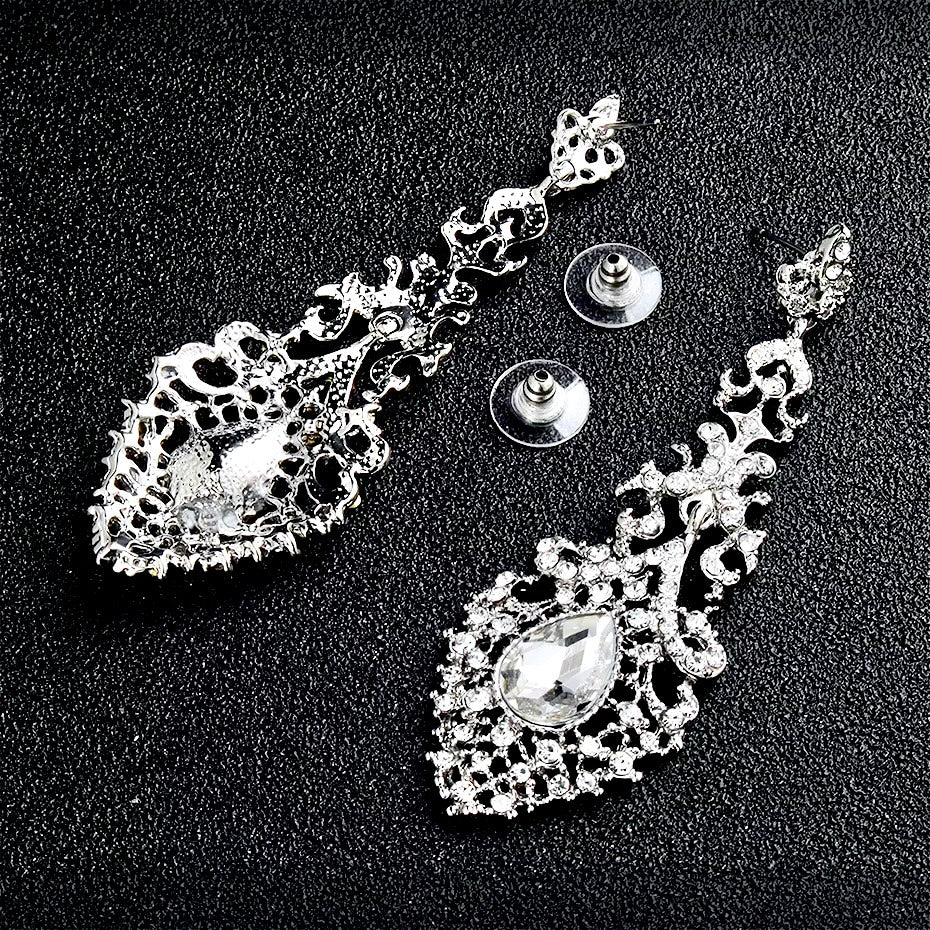 Wedding Jewelry - Rhinestone Bridal Earrings - Available in Silver and Gold