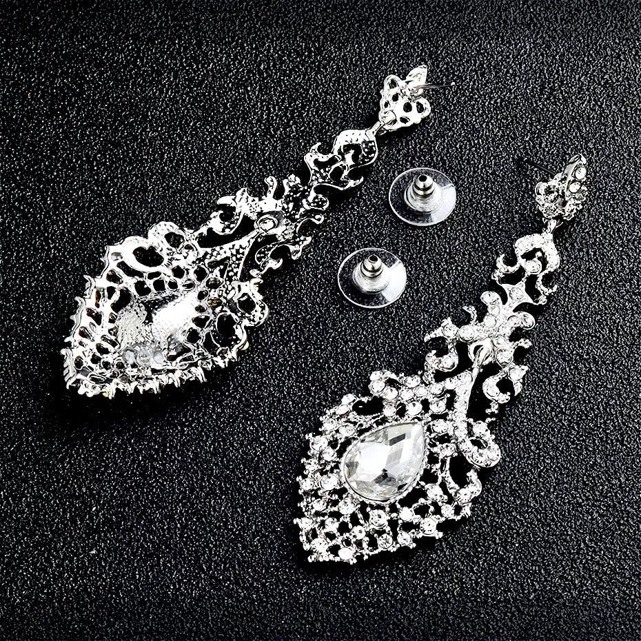 Wedding Jewelry - Rhinestone Bridal Earrings - Available in Silver and Gold