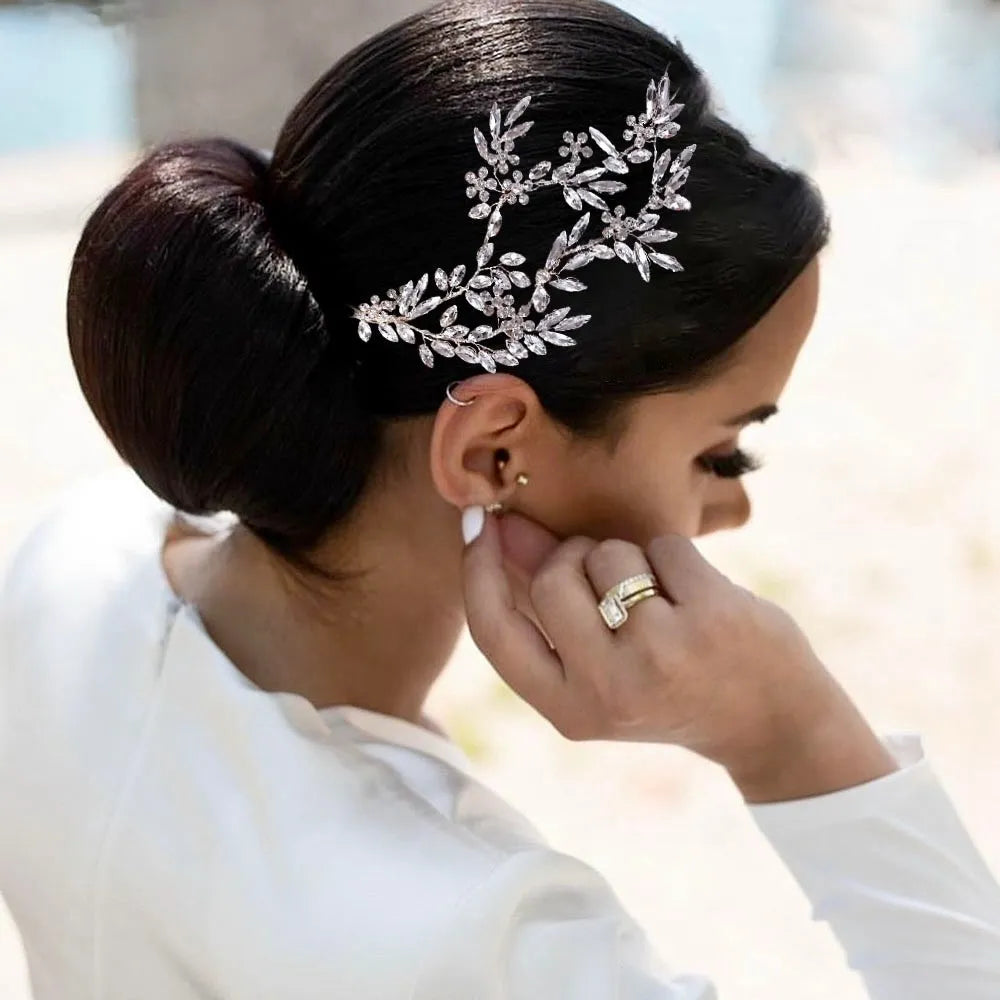 Wedding Hair Accessories - Crystal Bridal Hair Clip/Vine