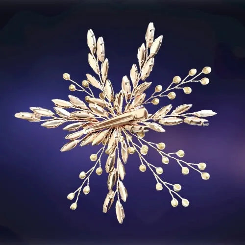 Wedding Hair Accessories - Crystal Bridal Hair Clip - Available in Silver, Rose Gold and Yellow Gold