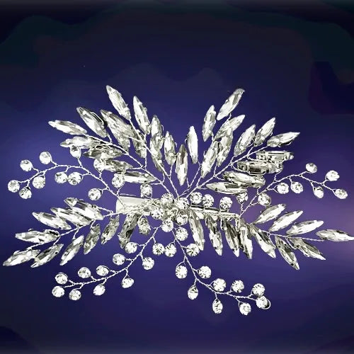 Wedding Hair Accessories - Crystal Bridal Hair Clip - Available in Silver, Rose Gold and Yellow Gold