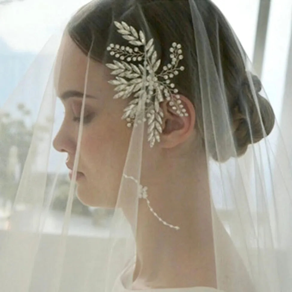 Wedding Hair Accessories - Crystal Bridal Hair Clip - Available in Silver, Rose Gold and Yellow Gold