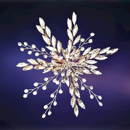 Wedding Hair Accessories - Crystal Bridal Hair Clip - Available in Silver, Rose Gold and Yellow Gold