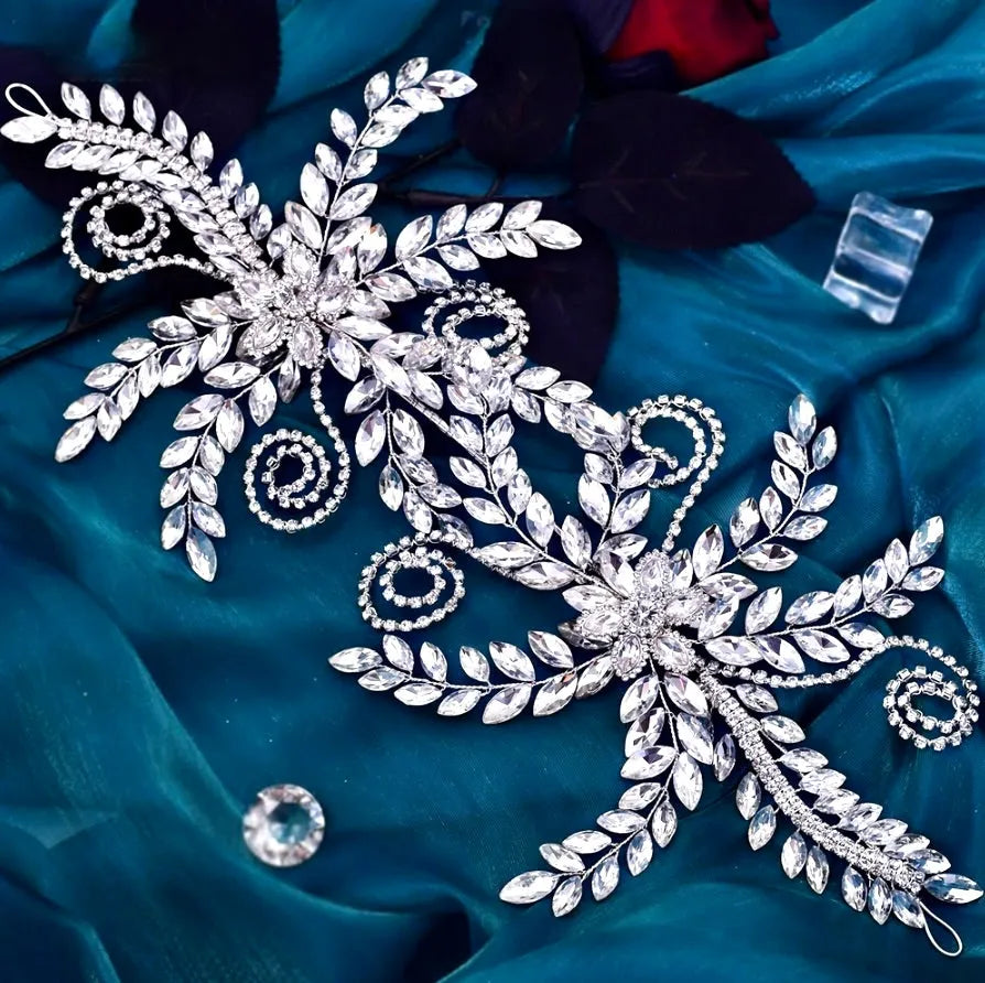 Wedding Hair Accessories - Silver Crystal Bridal Headdress