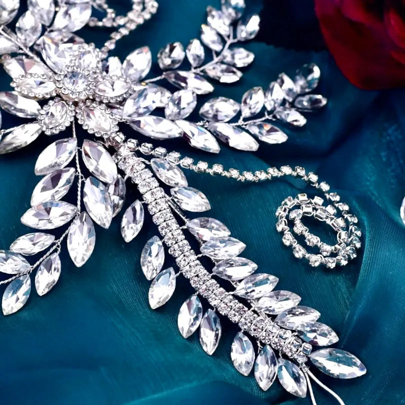 Wedding Hair Accessories - Silver Crystal Bridal Headdress