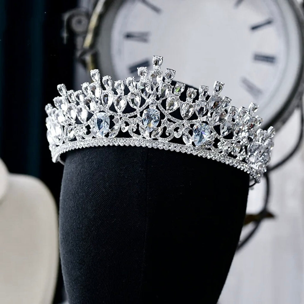 Wedding Hair Accessories - Silver Rhinestone Bridal Tiara