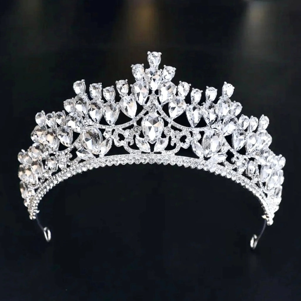 Wedding Hair Accessories - Silver Rhinestone Bridal Tiara