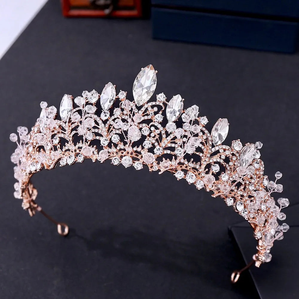Wedding Hair Accessories - Victorian Gothic Bridal Tiara - Available in Rose Gold, Silver and Yellow Gold
