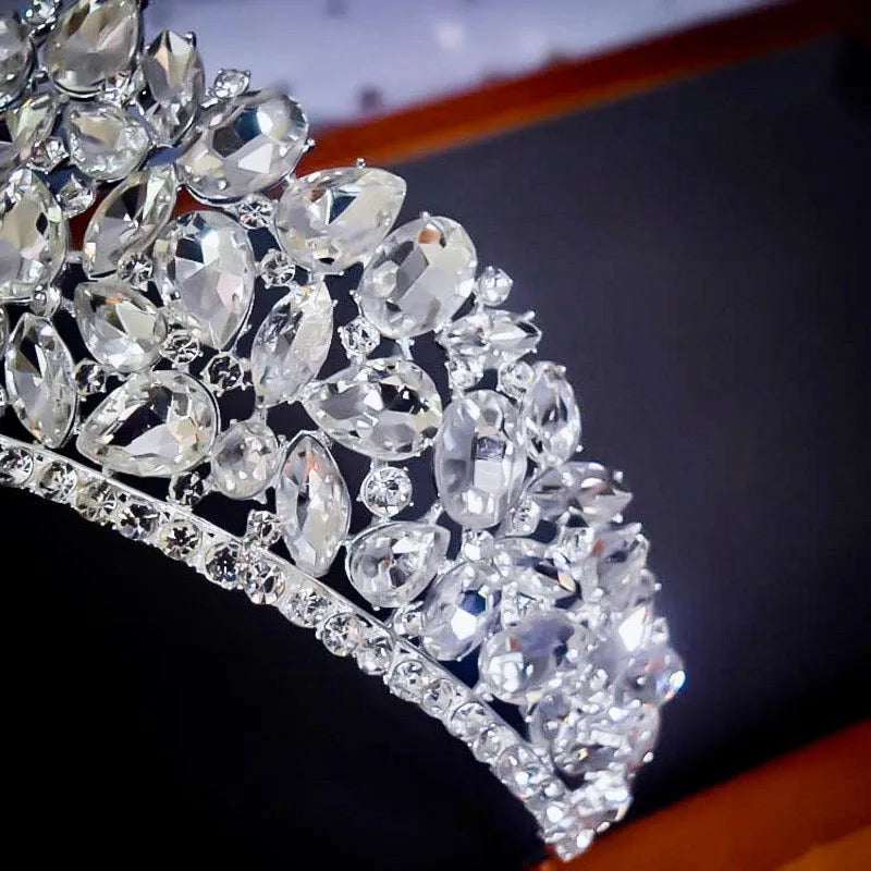 Wedding Hair Accessories - Silver Rhinestone Bridal Tiara