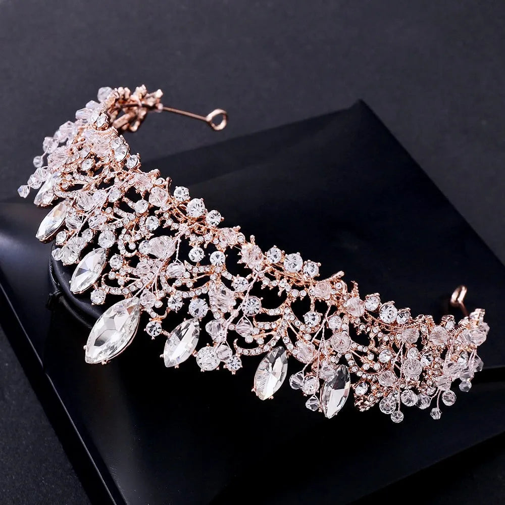 Wedding Hair Accessories - Victorian Gothic Bridal Tiara - Available in Rose Gold, Silver and Yellow Gold