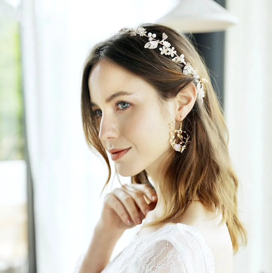Pearl Wedding Jewelry - Romantic Freshwater Pearl Bridal Earrings