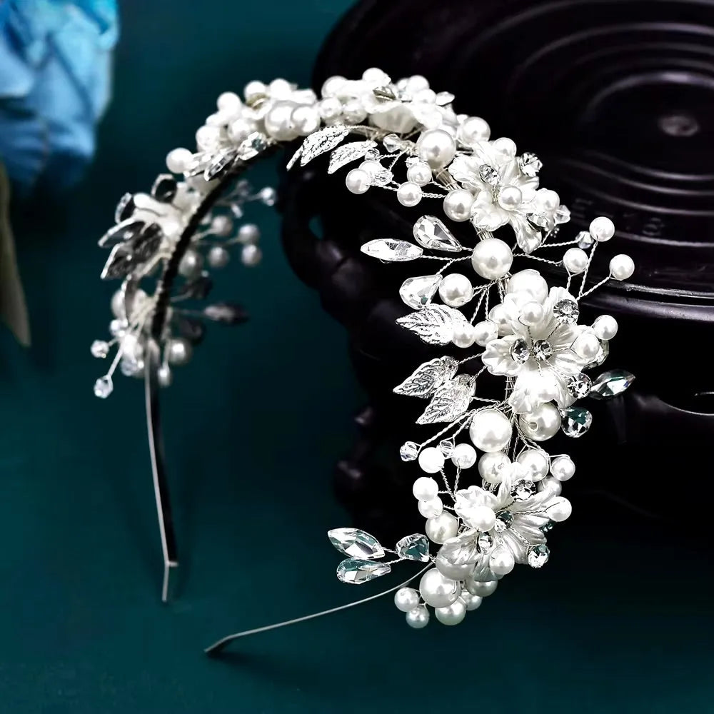 Wedding Hair Accessories - Romantic Floral Bridal Headband
