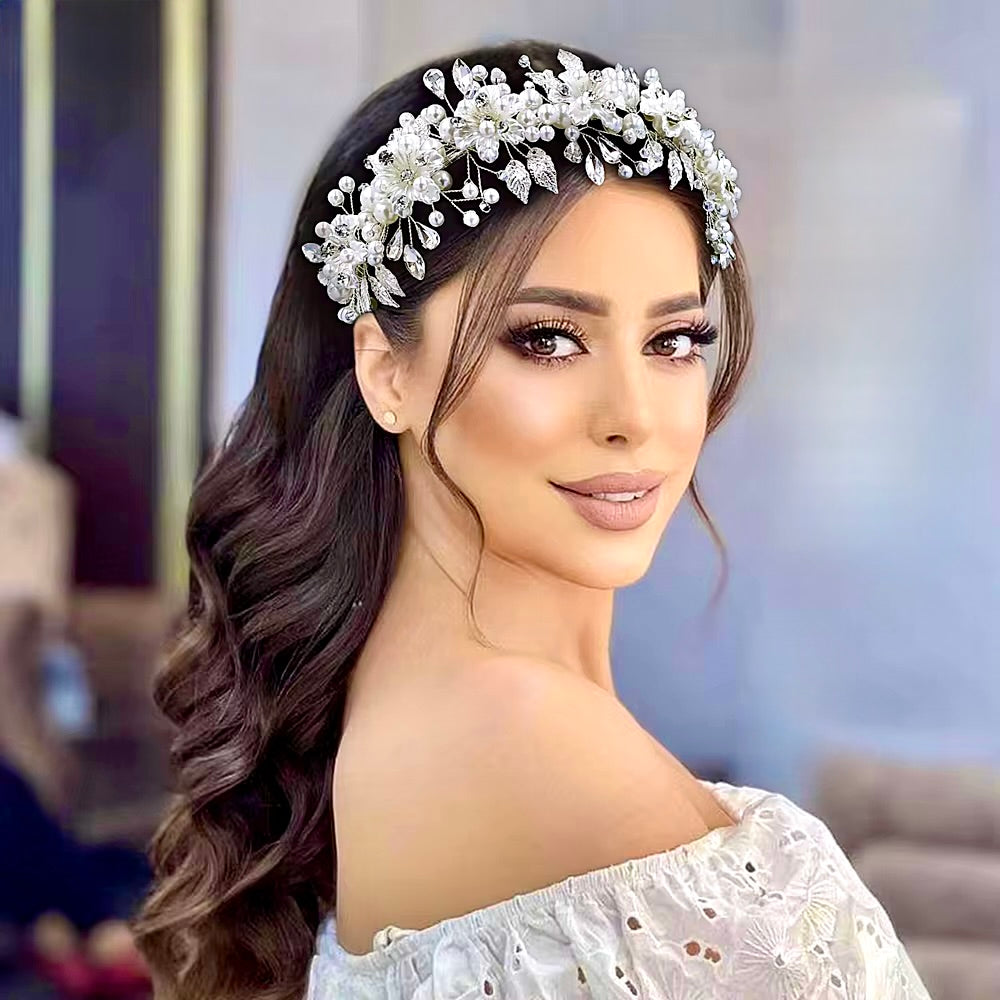 Wedding Hair Accessories - Romantic Floral Bridal Headband