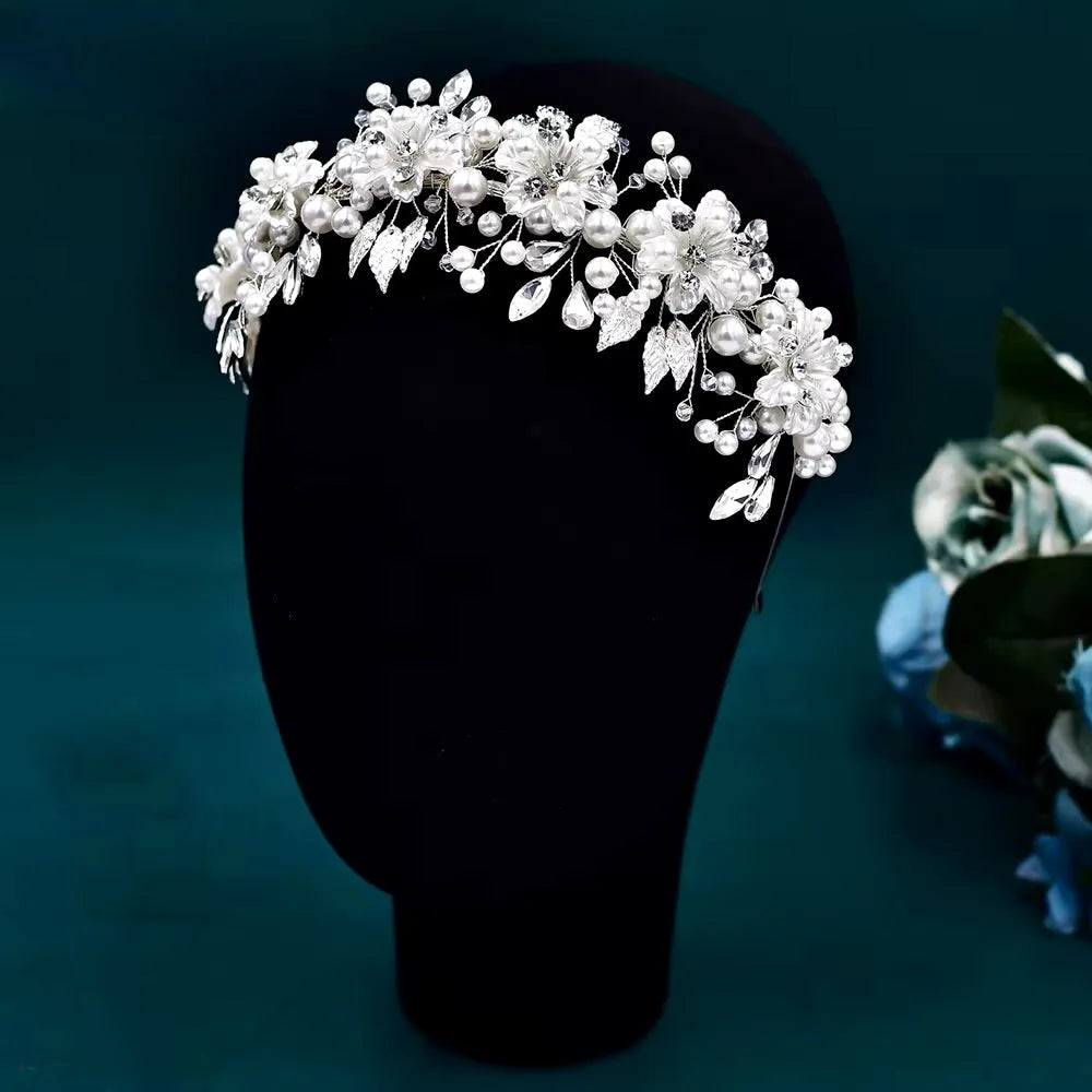 Wedding Hair Accessories - Romantic Floral Bridal Headband