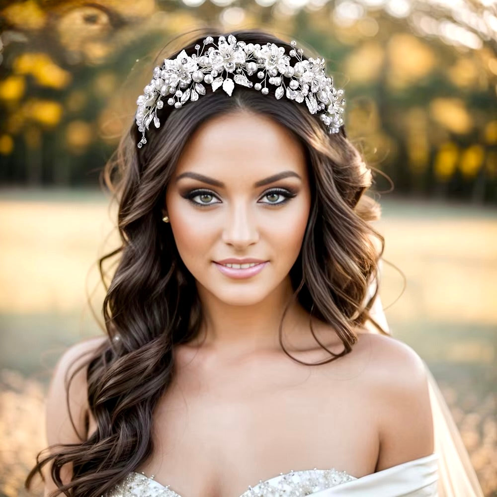 Wedding Hair Accessories - Romantic Floral Bridal Headband