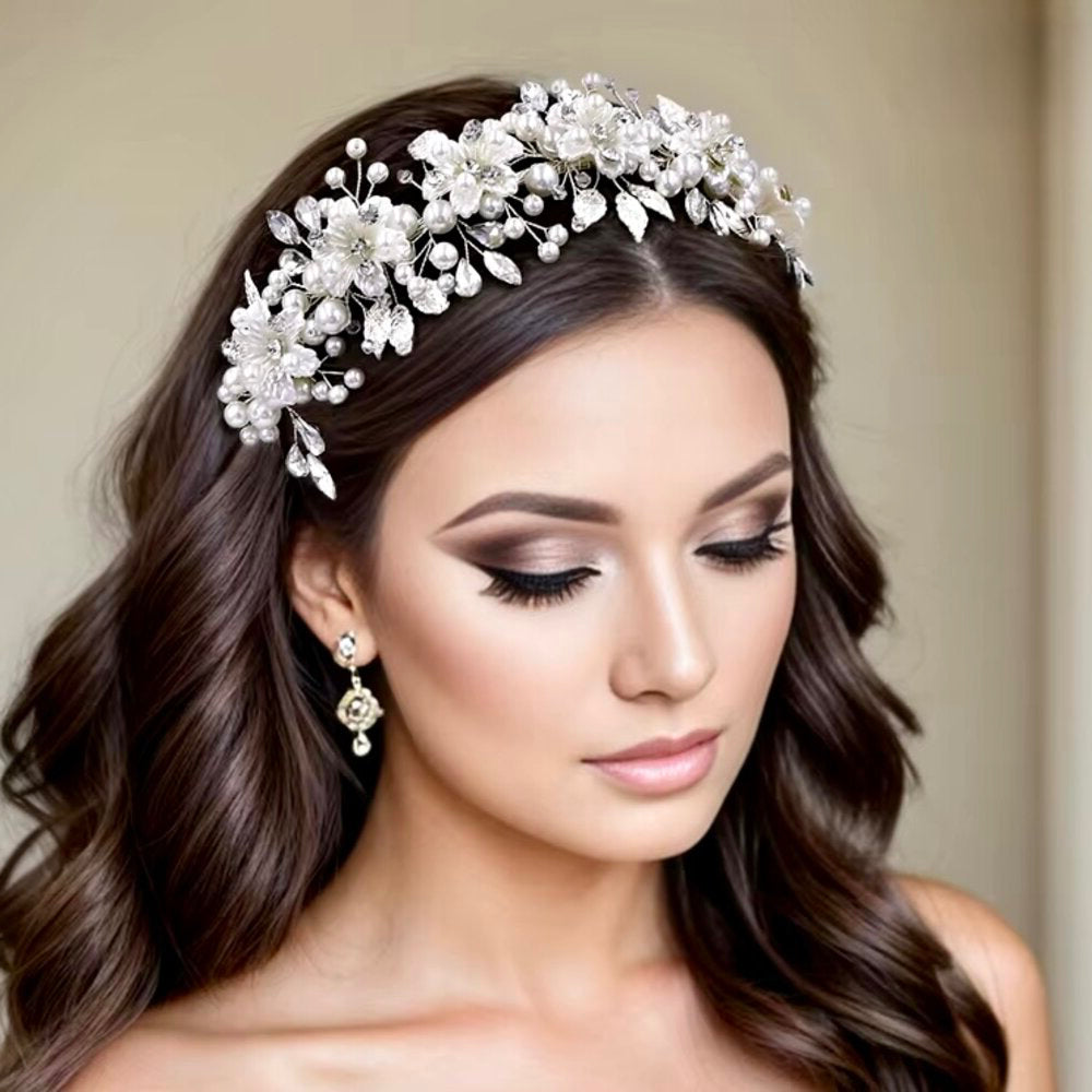 Wedding Hair Accessories - Romantic Floral Bridal Headband