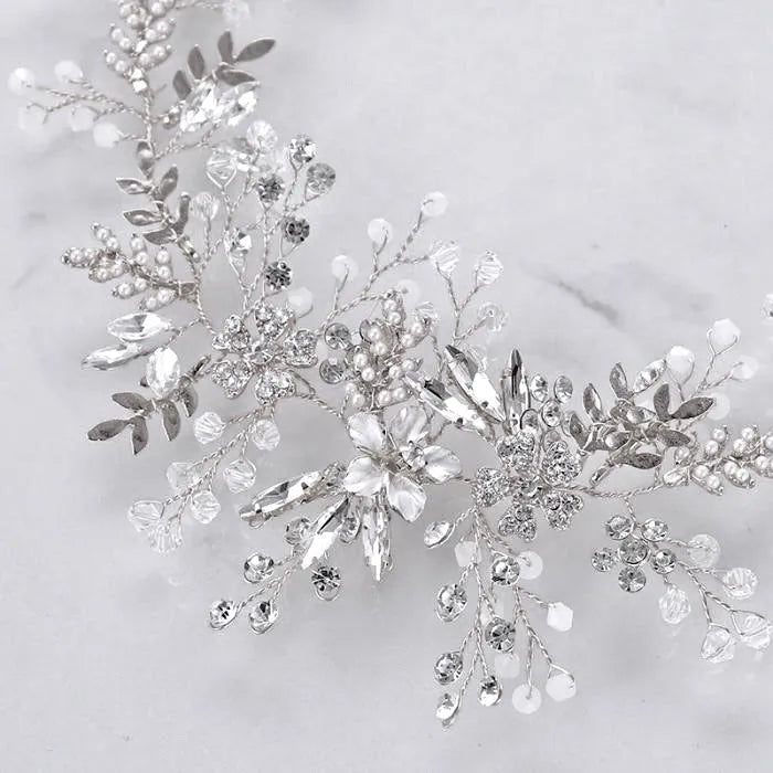 Wedding Hair Accessories - Romantic Pearl Bridal Headband - Available in Gold and Silver