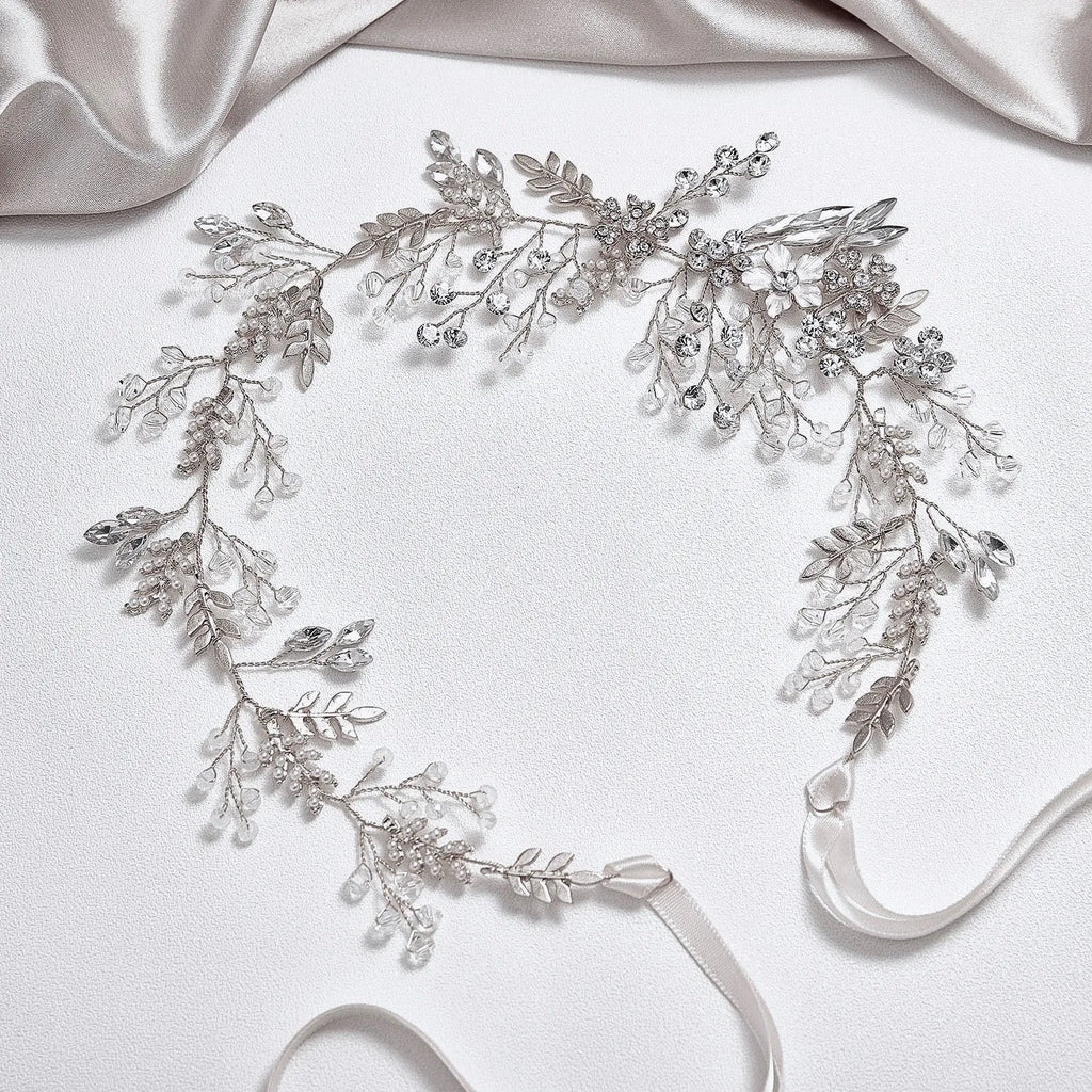 Wedding Hair Accessories - Romantic Pearl Bridal Headband - Available in Gold and Silver