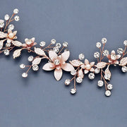 rose gold sash for dress Bohemian Rose Gold Wedding Dress Belt – Wedding Accessory main image 0
