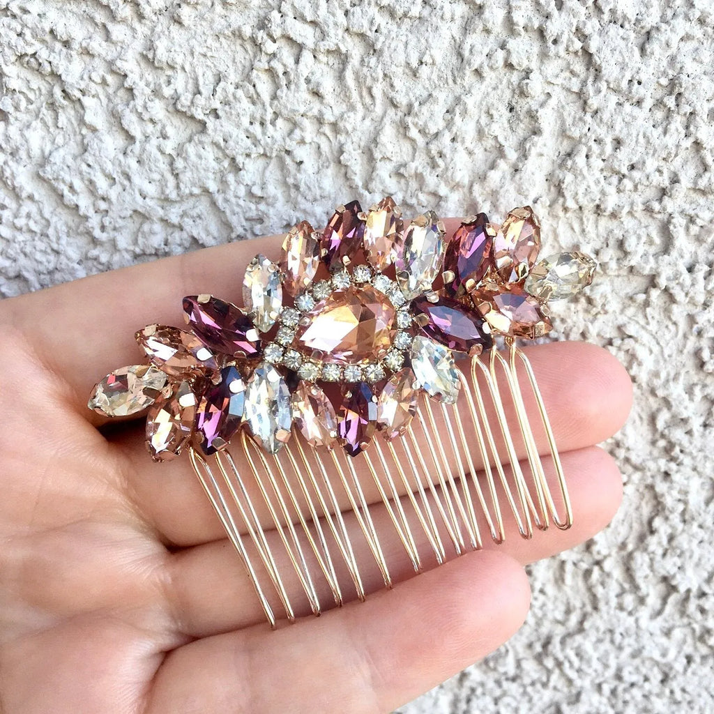 "Iliana" - Rose Gold Bridal 3-Piece Jewelry Set