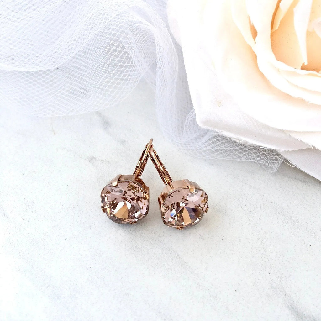 Bridal Jewelry - Rose Gold Bridal Jewelry Set