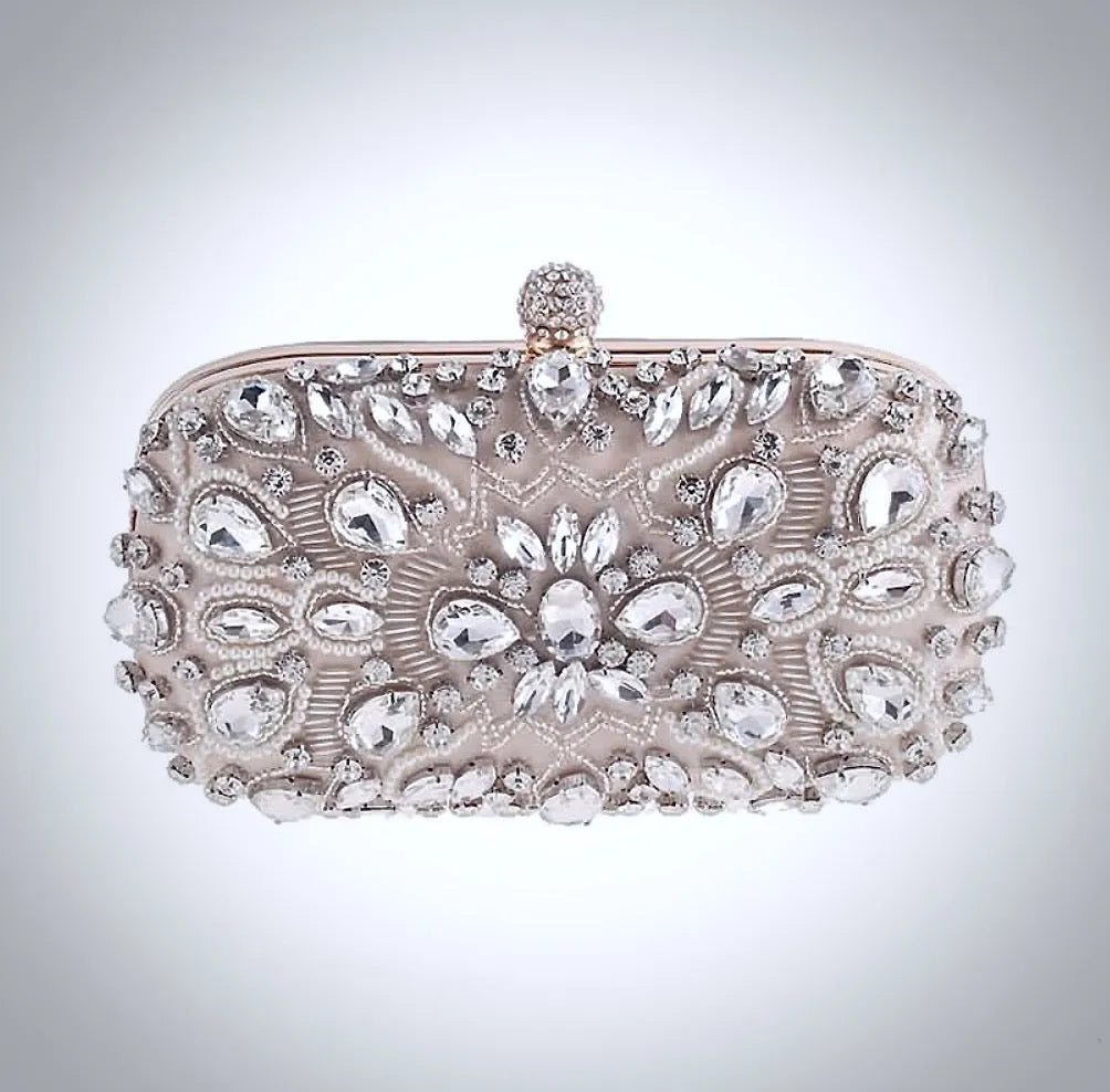 Wedding Accessories - Beaded Bridal Handbag Clutch