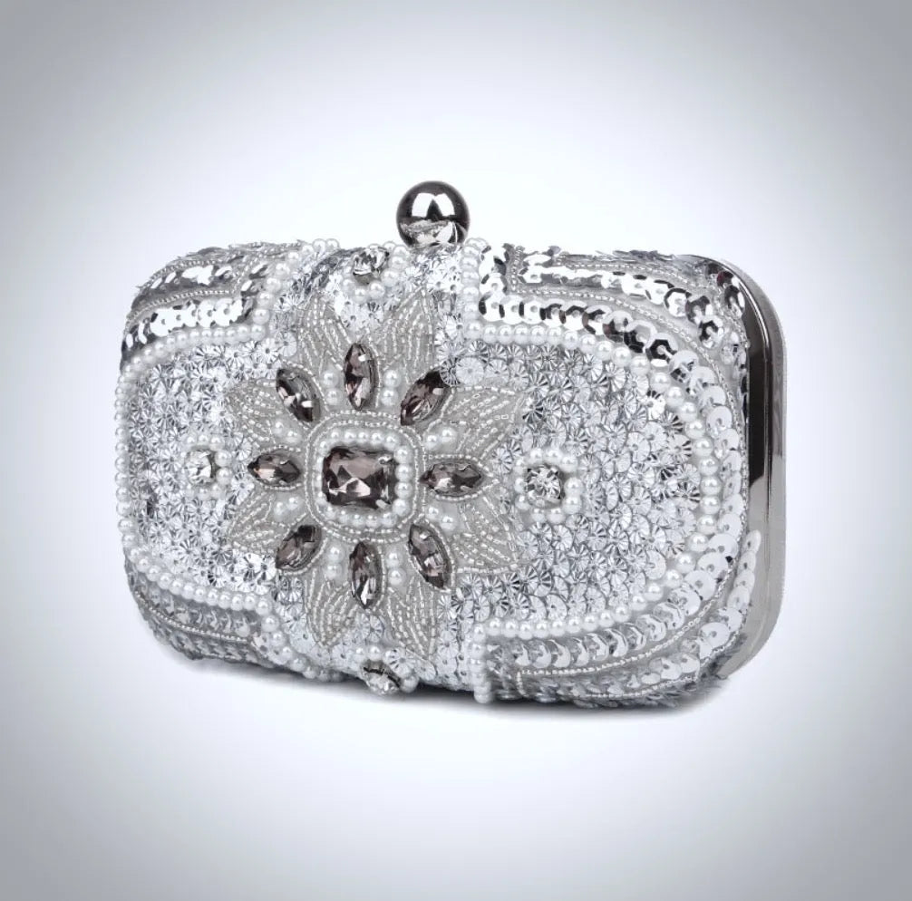 Wedding Accessories - Beaded Bridal Handbag Clutch