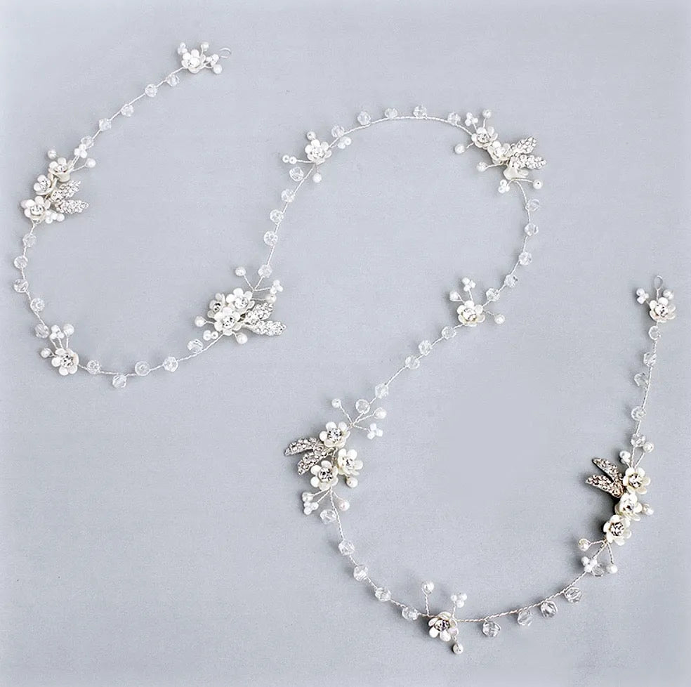 Bridal Hair Accessories - Pearl and Crystal Bridal Hair Vine