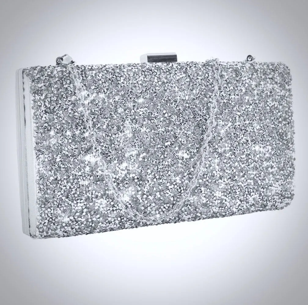 Wedding Accessories - Crystalized Bridal Handbag Clutch