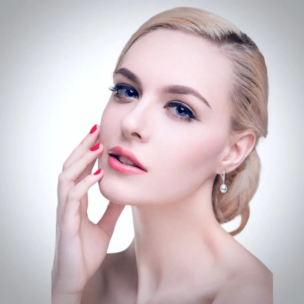 "Allie" - Freshwater Pearl and Sterling Silver Bridal Earrings