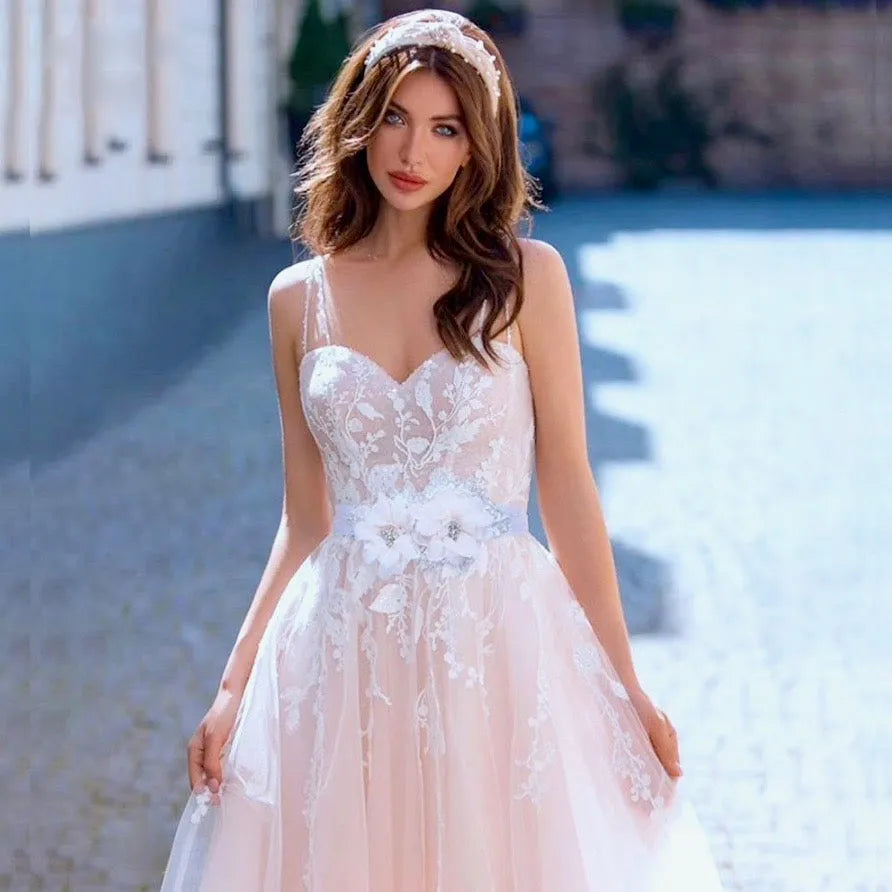 Wedding Accessories - Silk Flowers Crystal Bridal Belt/Sash