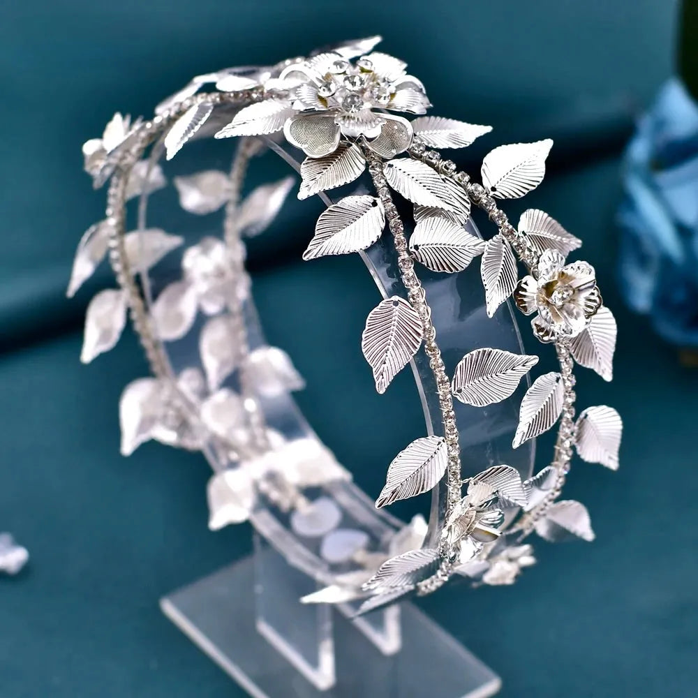 Wedding Hair Accessories - Silver Crystal Bridal Headdress
