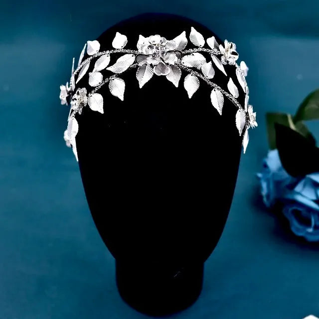 Wedding Hair Accessories - Silver Crystal Bridal Headdress
