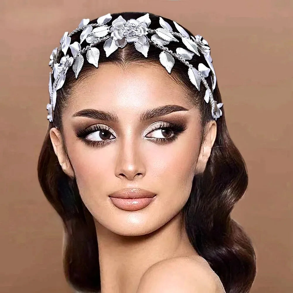 Wedding Hair Accessories - Silver Crystal Bridal Headdress