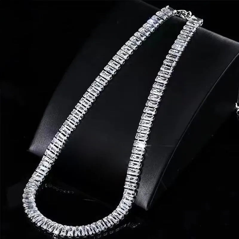 Wedding Jewelry - Cubic Zirconia Bridal Choker Necklace