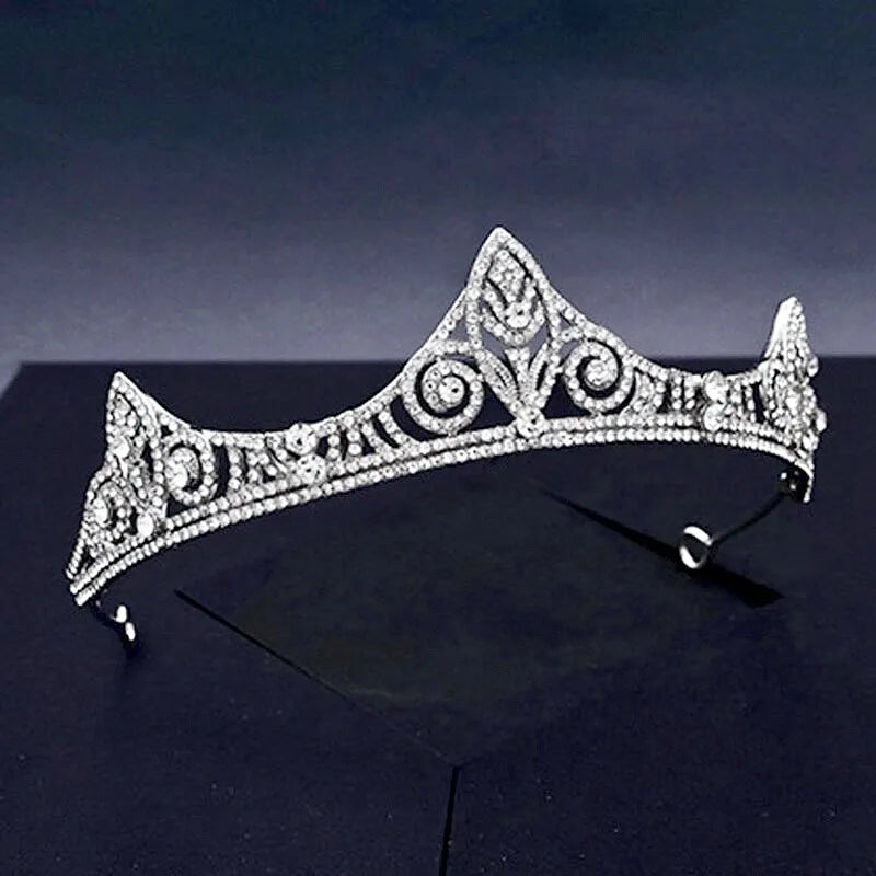 Wedding Hair Accessories - Silver Cubic Zirconia Bridal Tiara