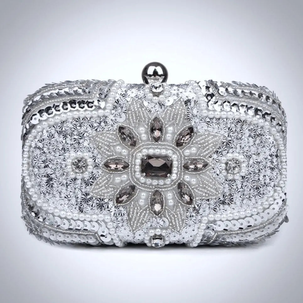 Wedding Accessories - Beaded Bridal Handbag Clutch