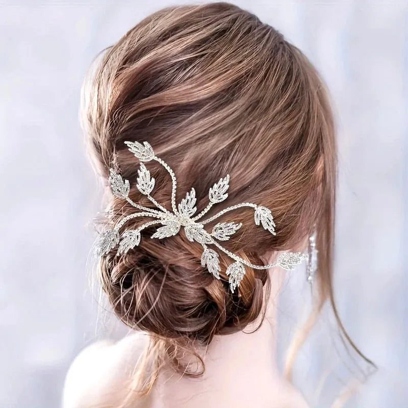 Wedding Hair Accessories - Silver Crystal Bridal Hair Comb