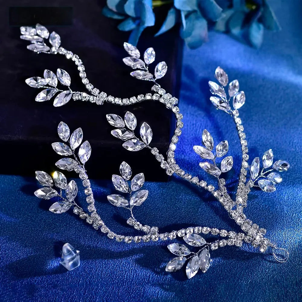 Wedding Hair Accessories - Silver Crystal Bridal Hair Vine