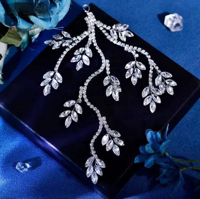 Wedding Hair Accessories - Silver Crystal Bridal Hair Vine