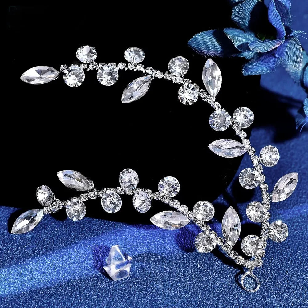 Wedding Hair Accessories - Rhinestone Crystal Bridal Hair Vine