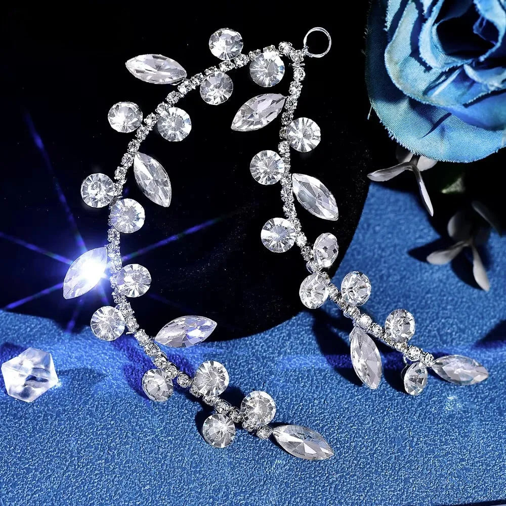 Wedding Hair Accessories - Rhinestone Crystal Bridal Hair Vine