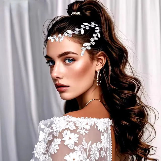 Wedding Hair Accessories - Rhinestone Crystal Bridal Hair Vine