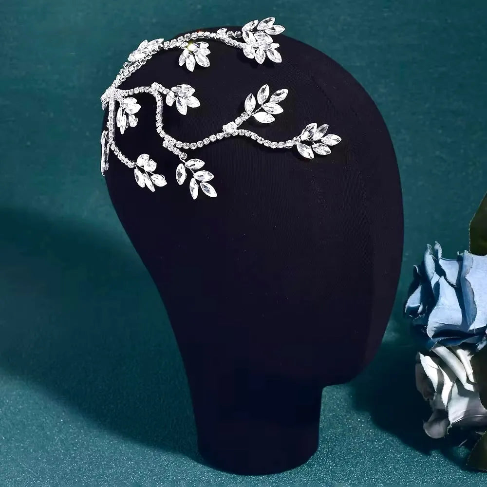 Wedding Hair Accessories - Silver Crystal Bridal Hair Vine