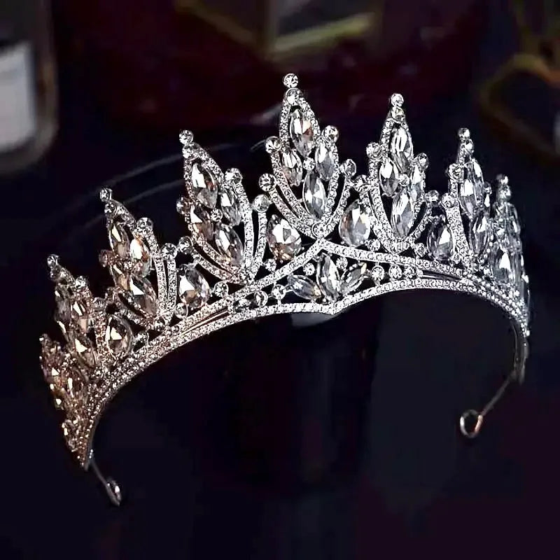 Wedding Hair Accessories - Silver Rhinestone Bridal Tiara
