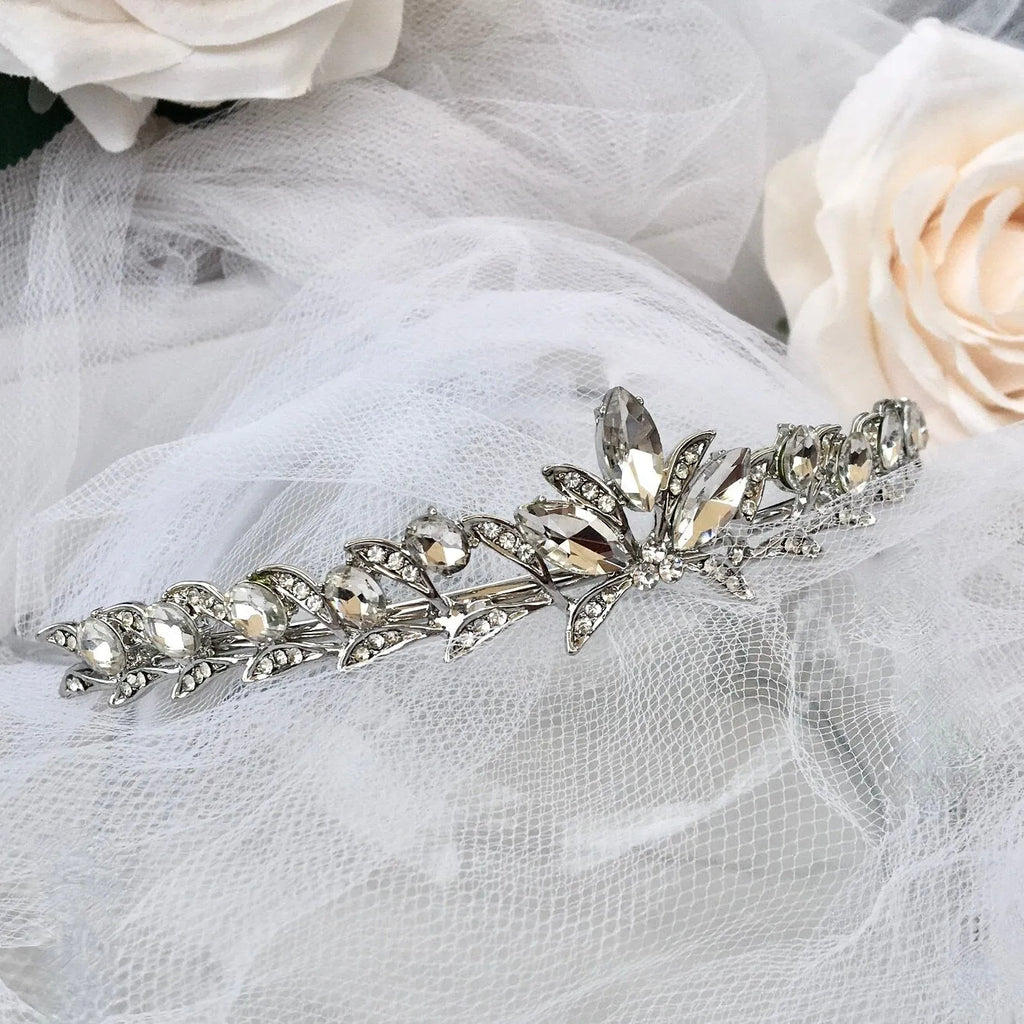 Wedding Hair Accessories - Silver Crystal Bridal Tiara