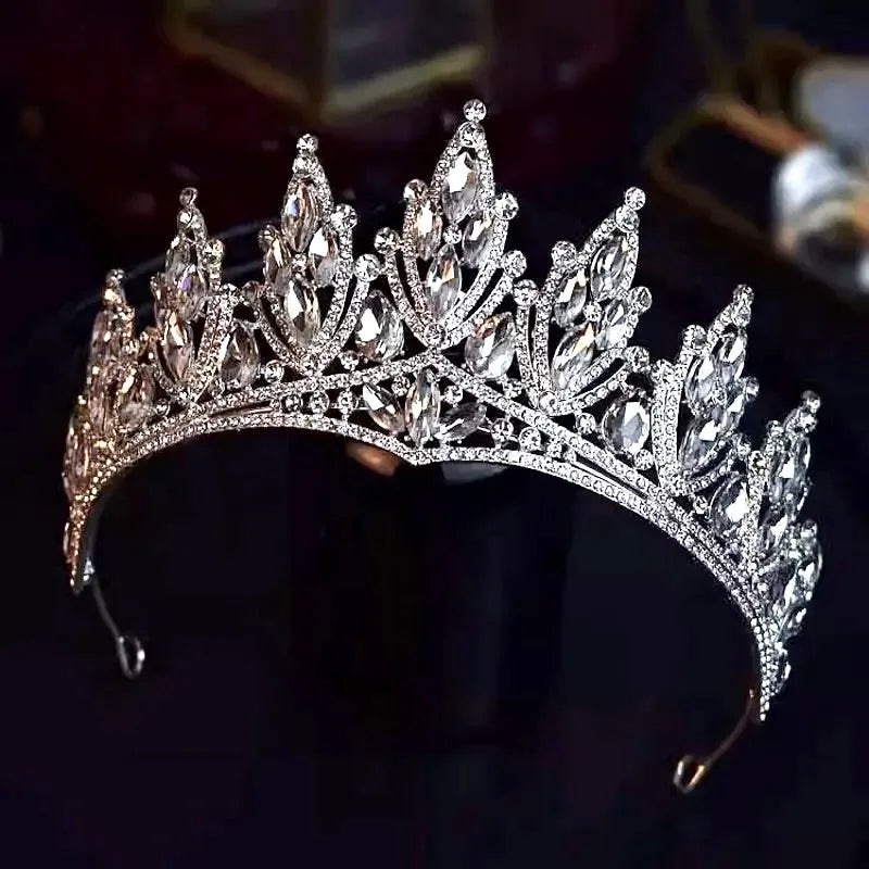 Wedding Hair Accessories - Silver Rhinestone Bridal Tiara