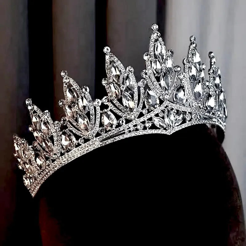 Wedding Hair Accessories - Silver Rhinestone Bridal Tiara