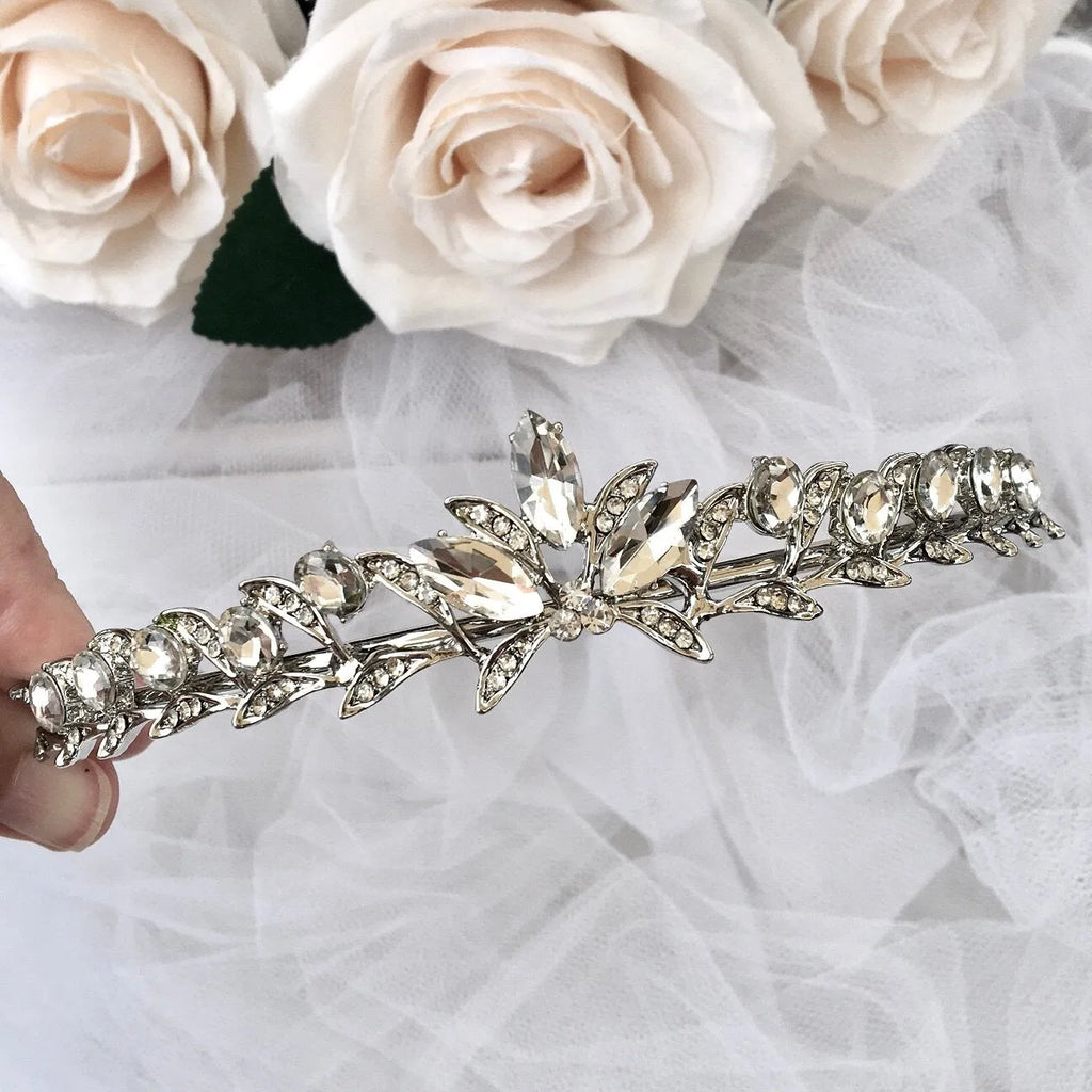 Wedding Hair Accessories - Silver Crystal Bridal Tiara
